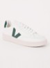 V-12 sneaker van leer met suède details - Groen