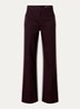 Alina 32 Inch high waist flared leg jeans met persplooi - Aubergine