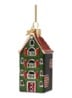 Amsterdam Grachtenpand kersthanger 9 cm - Groen