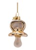 Fopspeen kersthanger 8 cm - Goud