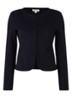 Fijngebreid vest met structuur - Donkerblauw