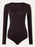 Berlin body met ronde hals - Donkerbruin