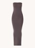 Fatal maxi jurk met stretch - Taupe