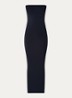 Fatal maxi jurk met stretch - Donkerblauw