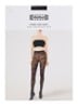 Floral Lace panty van kant in 25 denier - Zwart