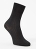 Luxury Cotton ribgebreide sokken - Zwart