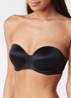Sheer Touch voorgevormde strapless bh - Diepzwart