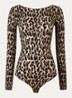 Stringbody met panterprint - Beige