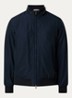Jack met logo en steekzakken - Donkerblauw