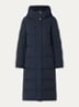Madison longline puffer jack met donsvulling - Donkerblauw