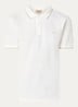Monterey regular fit polo met logoborduring - Gebroken wit