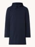 Parka met capuchon en ritszakken - Donkerblauw