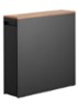 Tower badkamer organizer 14 x 56 x 55 cm - Zwart