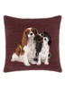 Charlies sierkussenhoes in wolblend 45 x 45 cm - Roodbruin