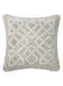 Entrelac sierkussenhoes 45 x 45 cm - Lichtgrijs