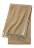 Mysore plaid in wolblend 130 x 170 cm - Beige