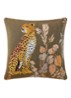 Ophelia sierkussenhoes 45 x 45 cm - Bronsgroen