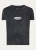 Alys T-shirt met logoprint en strass - Antraciet