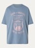 Berry T-shirt met strass - Staalblauw