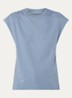 Cloe mouwloze top met strass - Staalblauw