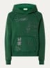 Georgy hoodie met strass - Donkergroen