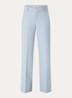 High waist wide fit pantalon met steekzakken - Lichtblauw