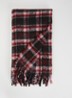 Joan Tartan sjaal in wolblend 190 x 56 cm - Rood
