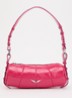 Le Roudoudou schoudertas van leer - Fuchsia