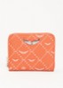Mini portemonnee met logoprint - Oranje