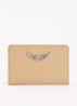 Pasjeshouder van leer - Beige