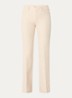 Pistol high waist straight fit pantalon met lurex - Vanillegeel