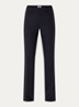 Pistol high waist straight fit pantalon met steekzakken - Donkerblauw