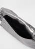 Rock clutch van leer met afneembare schouderriem - Metallic