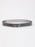 Rock Reversible riem van leer met logo - Grijs