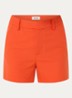 Sidou high waist straight fit korte broek - Oranjerood