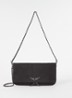 Soft Savage Rock clutch van kalfsleer - Zwart