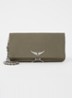 Soft Savage Rock clutch van kalfsleer - Bronsgroen