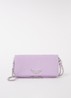 Soft Savage Rock clutch van kalfsleer - Lila