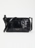 Sunny Mood crossbodytas van leer met structuur - Grijs