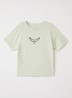 T-shirt met logoprint - Lindegroen