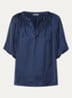 Teko tuniek van satijn met ballonmouw - Donkerblauw