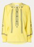 Tigy tuniek met borduring - Geel
