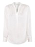 Tink blouse van satijn met V-hals - Wit