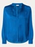 Tink tuniek van satijn met plooidetail - Blauw
