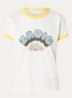 Walk T-shirt met logo - Geel