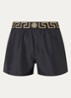 Zwemshorts met logoband - Zwart