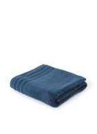 Herzbach Home Serviette De Bain Extra Large 100x150 Cm Deep Black - 100% Coton Douce Et Absorbante