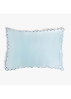Scallop Edge Pillowcase - kussensloop - Bleu Ciel No11